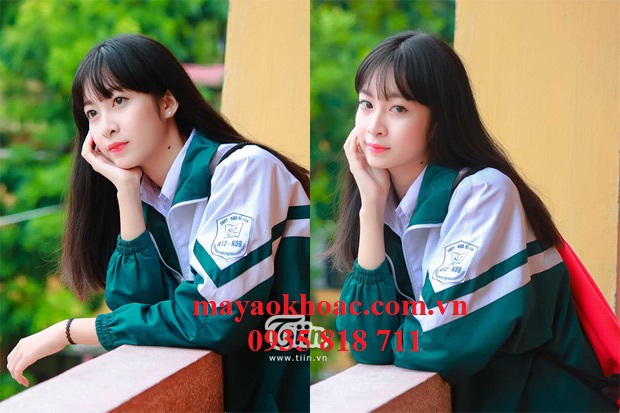 gia công áo gió học sinh 